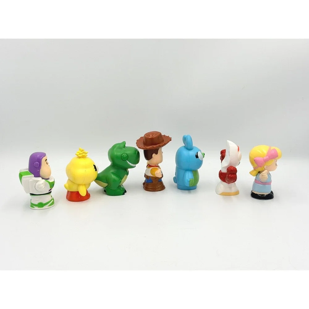 Fisher-Price Little People Toy Story 4 Figures Woody Buzz Rex 7pc Lot